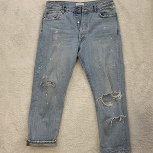 Light wash Boyfriend jeans